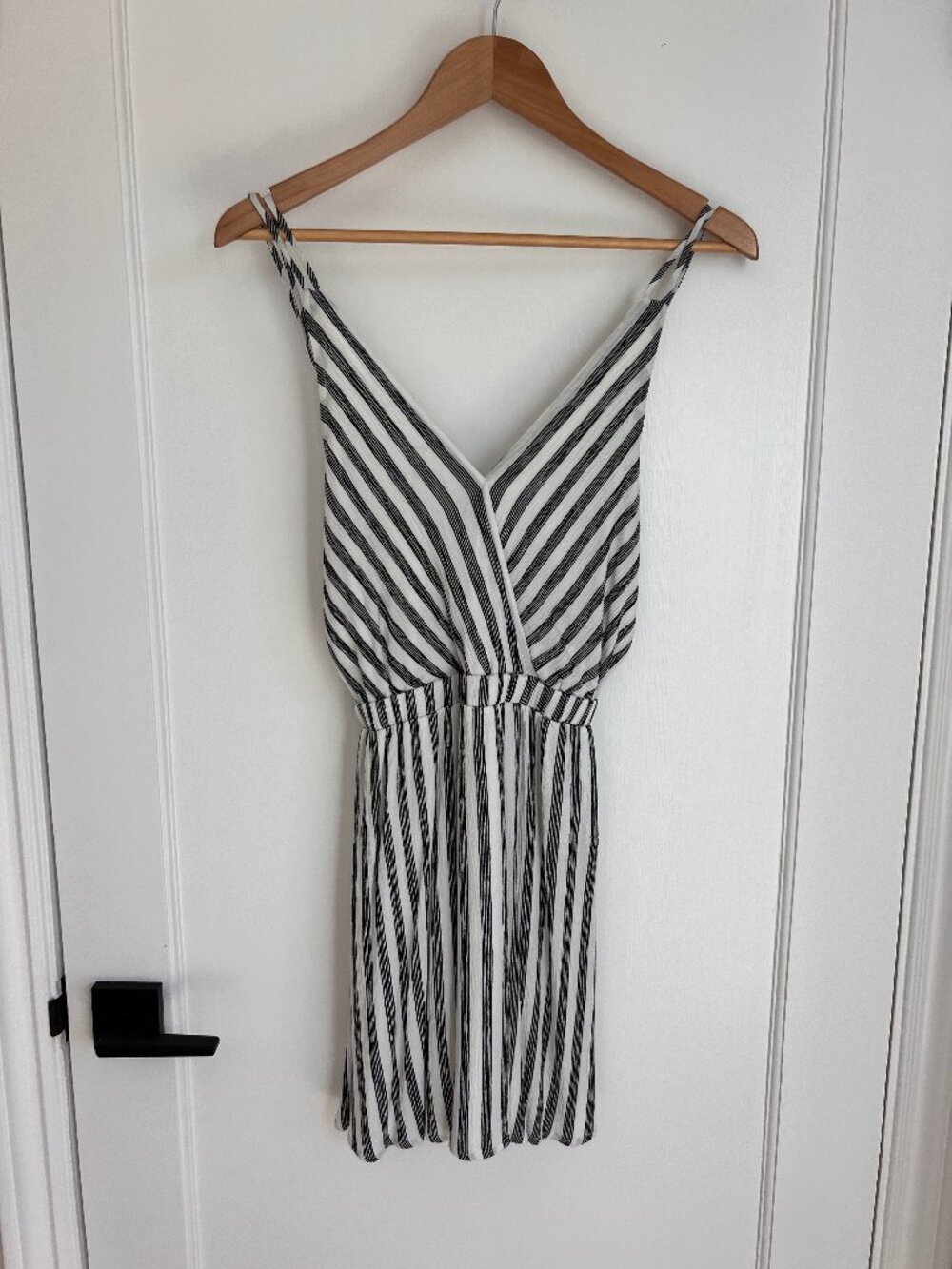 Lulus Black and White Stripe Dress